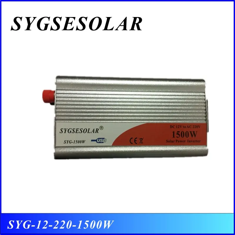 

Inverter 12V 220V 50Hz Power Inverter 1500W Voltage Regulator Charger Household Converter with USB for TV/Phone free shipping