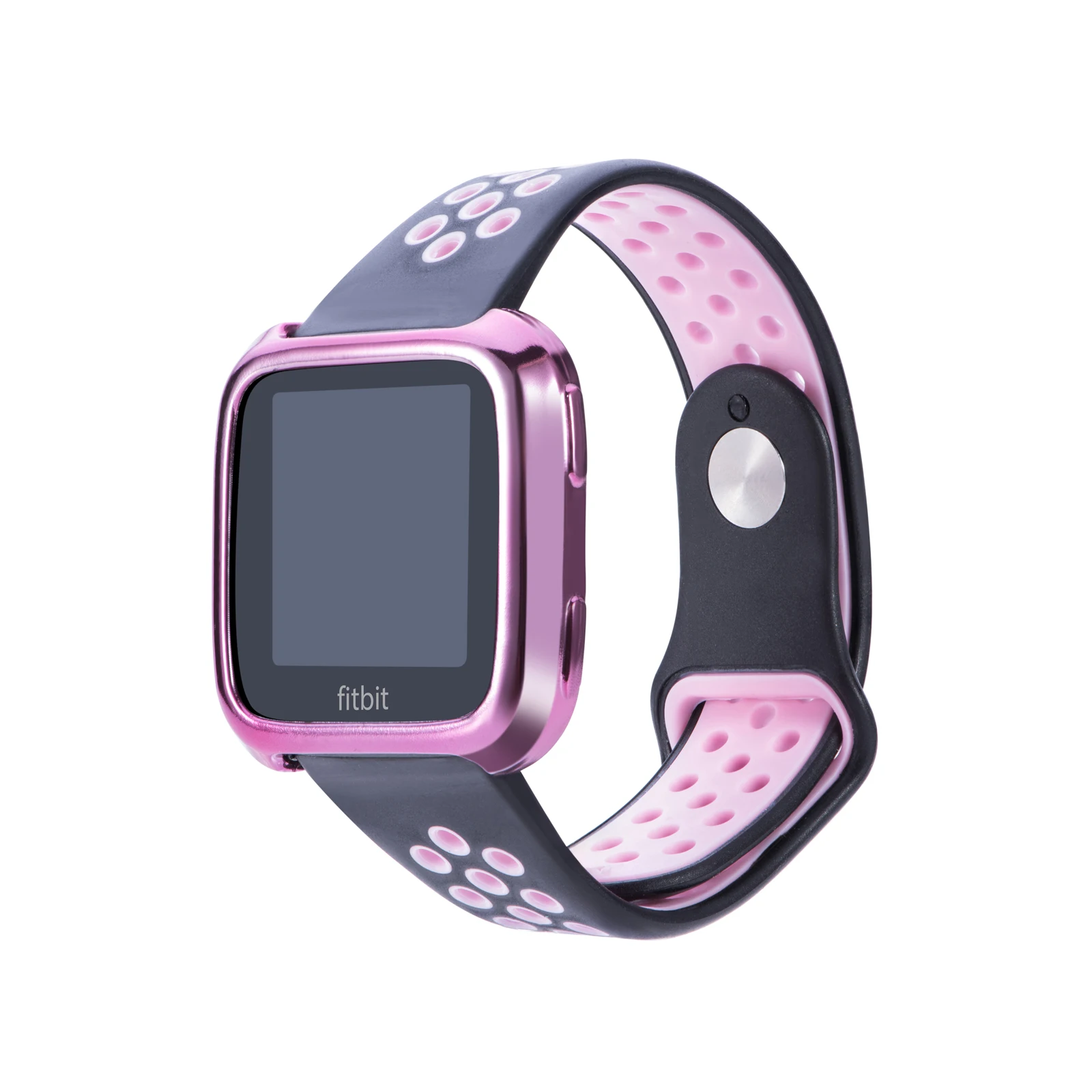 Electroplated TPU Protective Cover Case Watch Shell Frame Housing Guard Protector for Fitbit Versa Smart Watch Skin Accessories