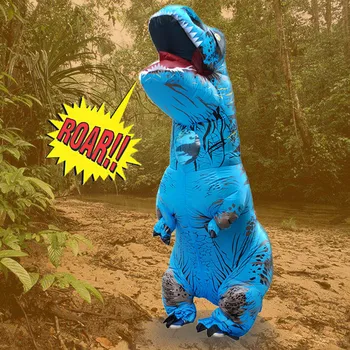 

High quality waterproof polyester Adult Inflatable T-Rex Trex Dinosaur Blow Up Fancy Costume Suit Party Party Toy 2SW0823