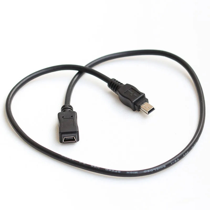 Удлинительный кабель мини usb с 5 контактами Папа мама для синхронизации данных и