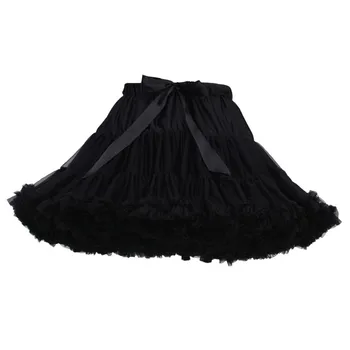 

KLV Fashion Tulle Skirt Pleated Tutu Skirts Womens Lolita Petticoat Dance Party Vintage Short Skirt Jupe Saias faldas 4.25
