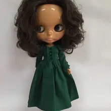 Стоимость телесного цвета blyth кукольные, черный с плотным мехом кожи заводская кукла, подходит для DIY Изменить игрушка BJD для девочек