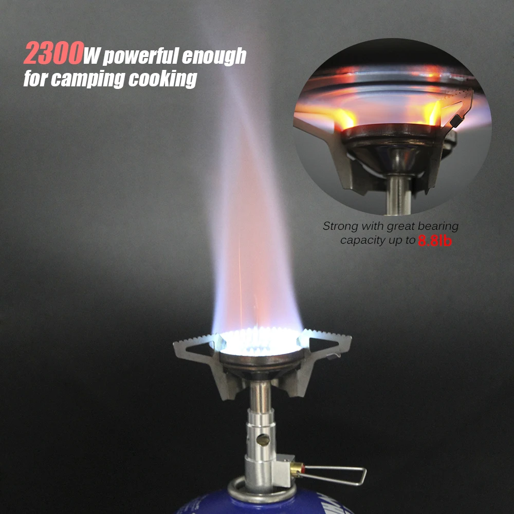 STO00466 Foldable Gas Stove Outdoor Camping Stove Pocket Gas Burner Hiking Backpacking Picnic Cooking Stove Equipment