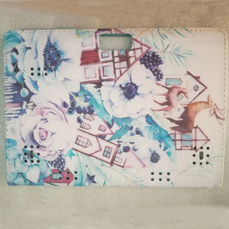 

Myslc carton PU Leather Cover for BOBARRY T100 K900 10.1 inch Tablet Folio Stand Case