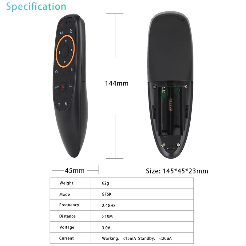 G10 2,4 ГГц Fly Air mouse 6-осевая гироскоп воздушная мышь с Google Voice для XIaoMi H tv 6 box H96 max X96mini MAG 254 256 tv Box