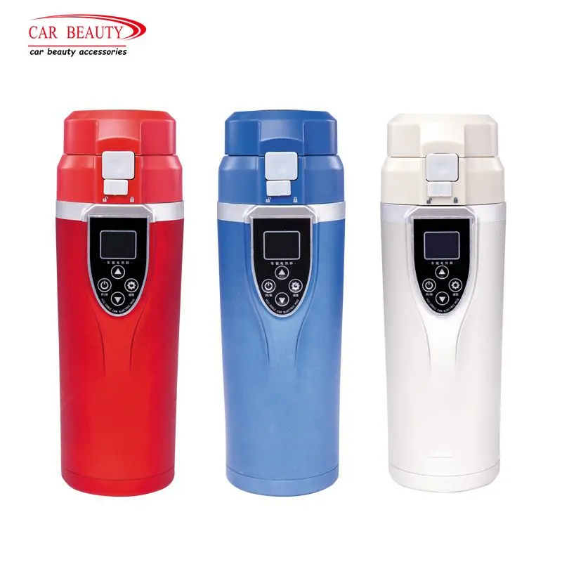 

12V 350ml Car Heating Cup In Car Charger Boiling Water Drink Mug Coffee Tea Stainless Steel Auto Thermos Cigarette Lighter Style