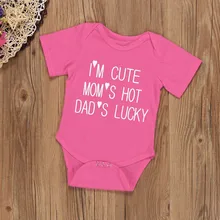 Летние милые костюмы с короткими рукавами и надписью «IM» для мам; Лидер продаж; комплект одежды; roupa infantil menina vestido# p35US