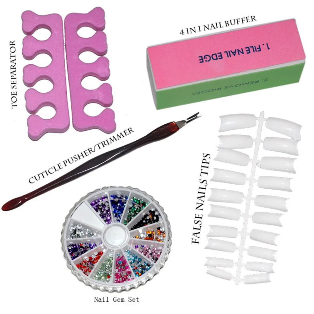 Nail Art Tools Sets Kits NAIL GEM SET CUTICLE PUSHER/TRIMMER 4 IN 1
