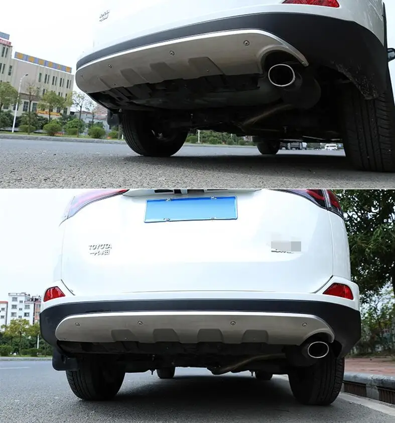 Авто бампер Защита для TOYOTA RAV4. Высокое качество нержавеющая сталь Передний+ задний бампер пластина автомобильные аксессуары