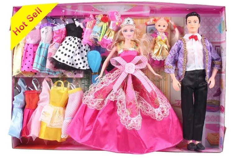Free shipping Best Girl Gift Doll Accessories For Barbie Doll Set