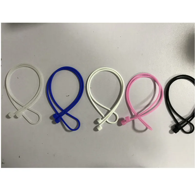 

New Earphone Strap For Wireless I7S TWS i14 tws mini Headset Loop String Rope Anti-Lost Silicone Cable earhook Accessories