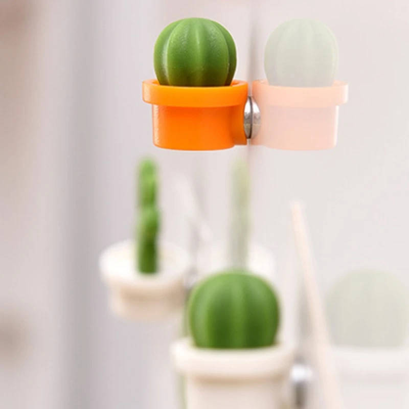 Fridge Sticker Simulated Succulent Plant Fridge Potted