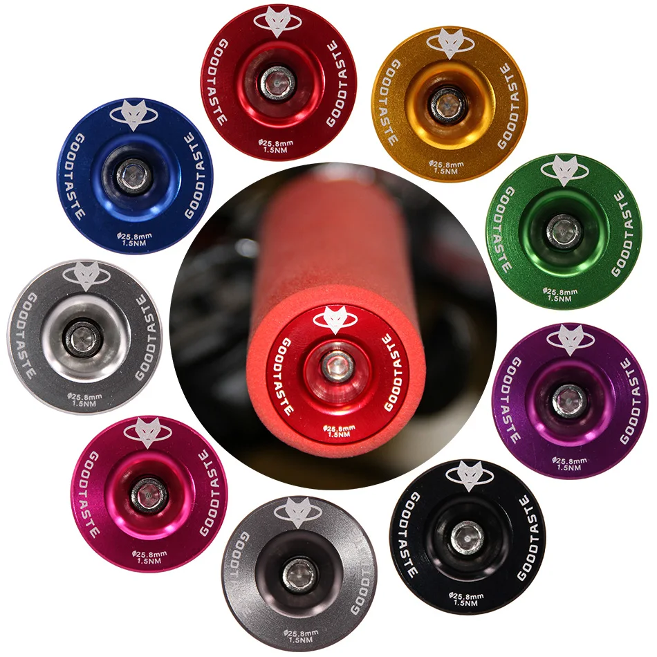 

road mountain bike handlebar cap bicycle handle bar cap end Plugs inflated aluminum alloy lock to plug one pairs mtb accessories