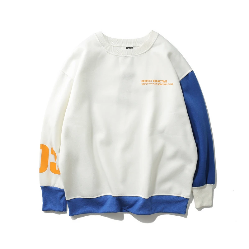 

cotton color matching hoodie men harajuku casual oversized sweatshirts autumn 2019 hip hop streetwear couple clothing hoodies