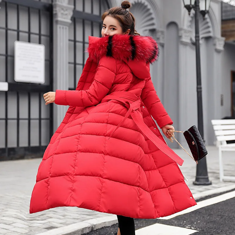 

2019 Winter Jacket Women Cotton Wadded Fur Hooded Coat Office Ladies Warm Parkas Women Winter Coats Jaqueta Feminina