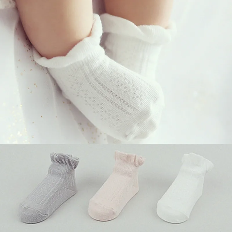 Buy 2016 New Autumn Children Mesh Short Socks Baby Girls Cute Solid Color Lacy