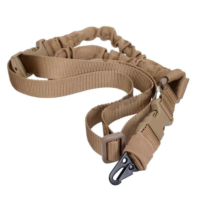 Adjustable Tactical Rifle Gun Shoulder Strap Bungee Cord Sling One 1
