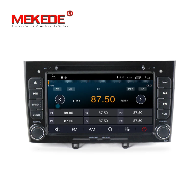 Cheap MEKEDE 1024*600 screen 4G LTE 2din Car DVD Player for Peugeot 408 308 Android 7.1 Quad core with GPS radio wifi BT free shipping 1