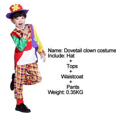 Лидер продаж года,, костюм для косплея на Хэллоуин Детский костюм клоуна для взрослых мальчиков и девочек маскарадный клоун, костюм для отцовства - Цвет: DYN1097  L