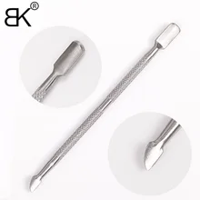 1Pcs Nail Tooling Stainless Steel Nail Cuticle Pusher Spoon Remover Manicure Pedicure Care Tool Cuticle Cutter health monitors