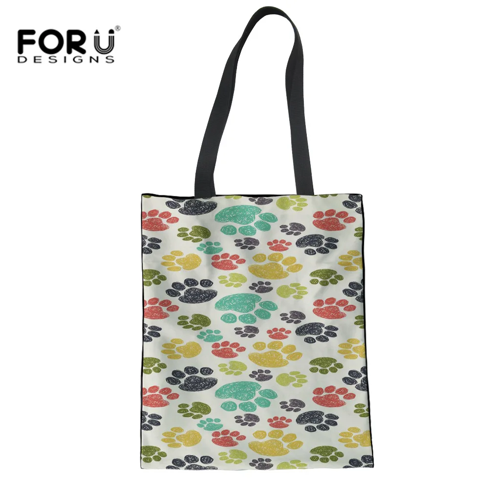 FORUDESIGNS School Messenger Bags For Teenage Girl Rainbow Dog