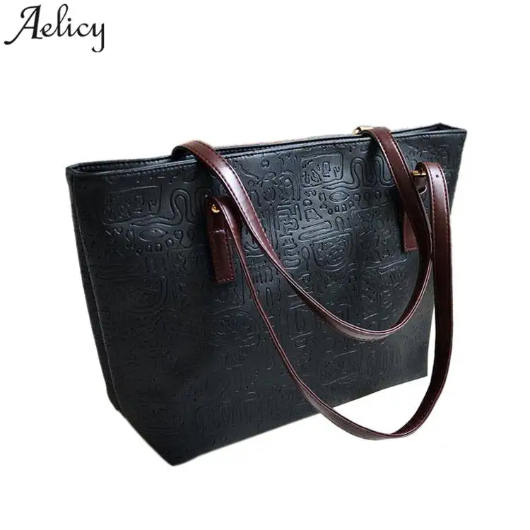 Aelicy, роскошная сумка, модная сумка-тоут, сумки с верхней ручкой, сумка на плечо, Женская винтажная сумка, сумки, женские сумки известных брендов