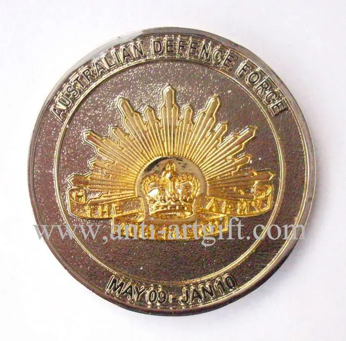 

Custom Commemorative coins AUSTRALIAN DEFENCE FORCE double plating design your logo high quality