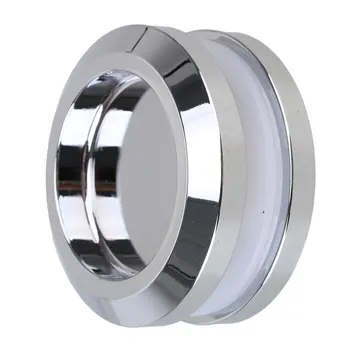 

Exquisite Arc Zinc Alloy Shower Bath Door Handle Glass Door Silver Glossy Knob
