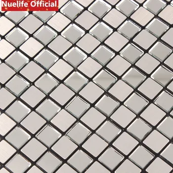 

4pcs Glass mosaic tile wall stickers living room bedroom bathroom living room shoe shop cabinet wall decoration wall stickers