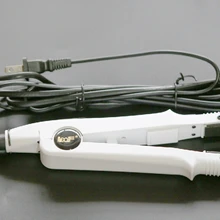 Белый цвет плоская пластина наращивание волос Кератиновое укрепление инструмент Тепло железа