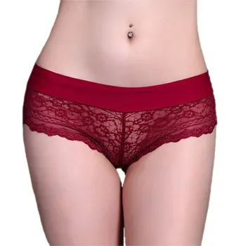 

Lace Women's underwear Sexy Seamless Transparent thong 2019 spring summer new products Comfortable cotton Panties