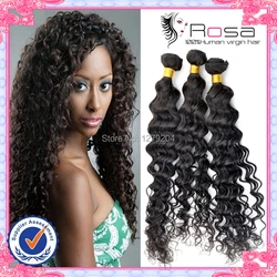 

Rosa EX10 Human hair products virgin brazilian hair curly mixed length 3pcs lot Grade 6A 50g unprocessed hair Half of a Bundle