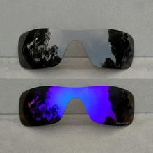 Черные и фиолетовые зеркальные поляризованные Сменные линзы для оправы-Batwolf UVA и UVB антибликовые