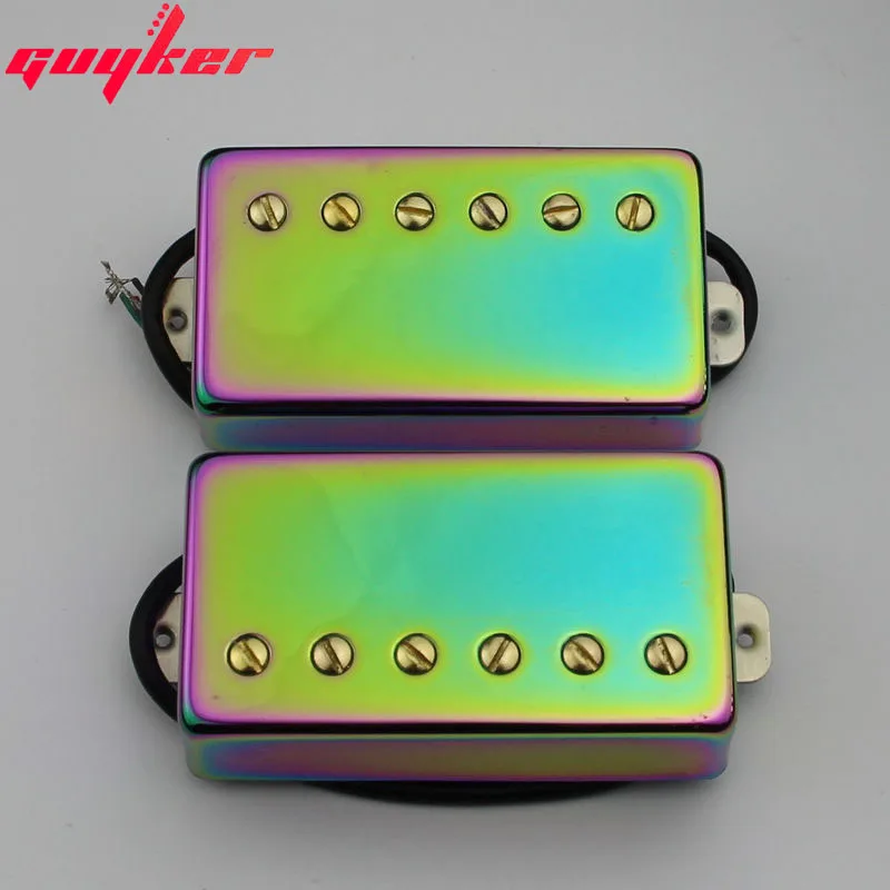 Звукосниматель для гитары GUYKER Humbucker LP звукосниматель Хамелеон радужного