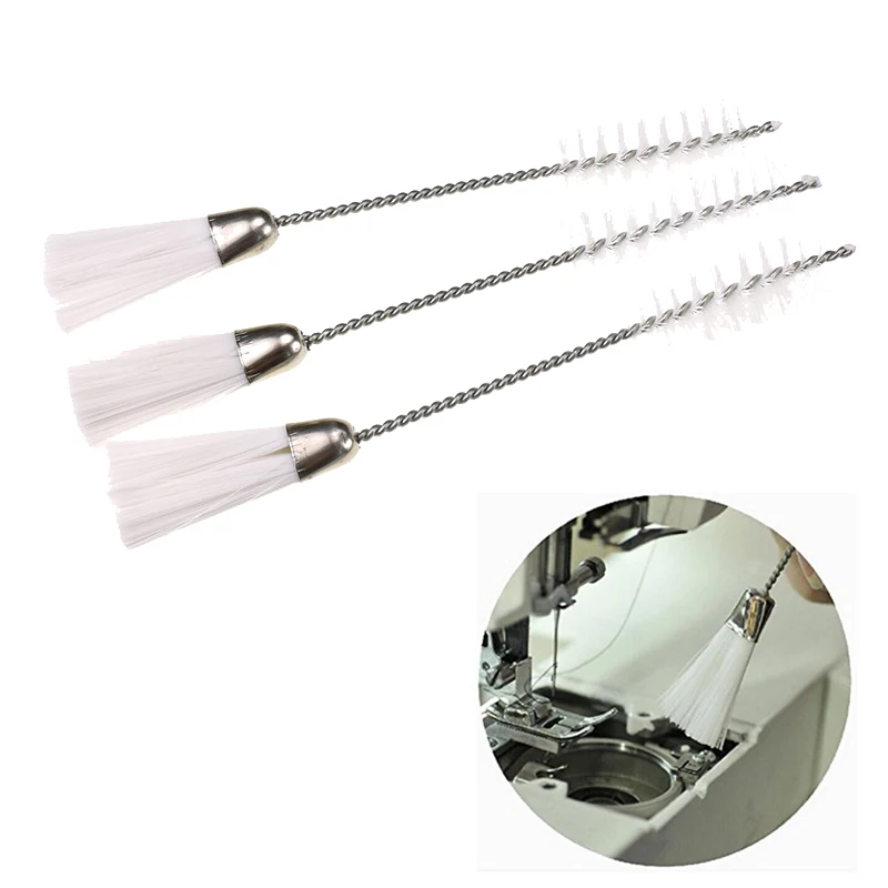 New 3pcs Cleaning Sewing Machine Brush Double Ended Small Clean Brush Tail For Household Sewing Parts Accessories  (1)