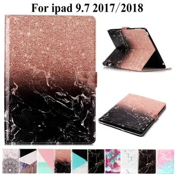 

Marble Pattern Case For Apple ipad 9.7 2017 2018 9.7 inch Tablet Cover for iPad 7 8 Funda Tablet Book TPU+PU Leather+film+pen