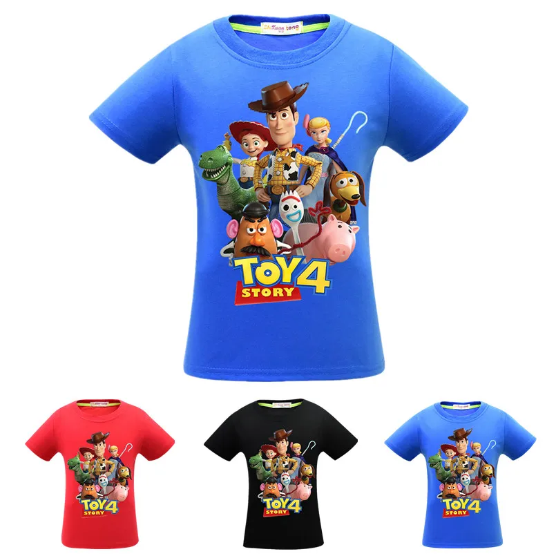 

Toy story 4 baby boys cotton T-shirt clothes Minecraft t shirt kids summer cartoon toys T shirts Clothing girls t shirt costume