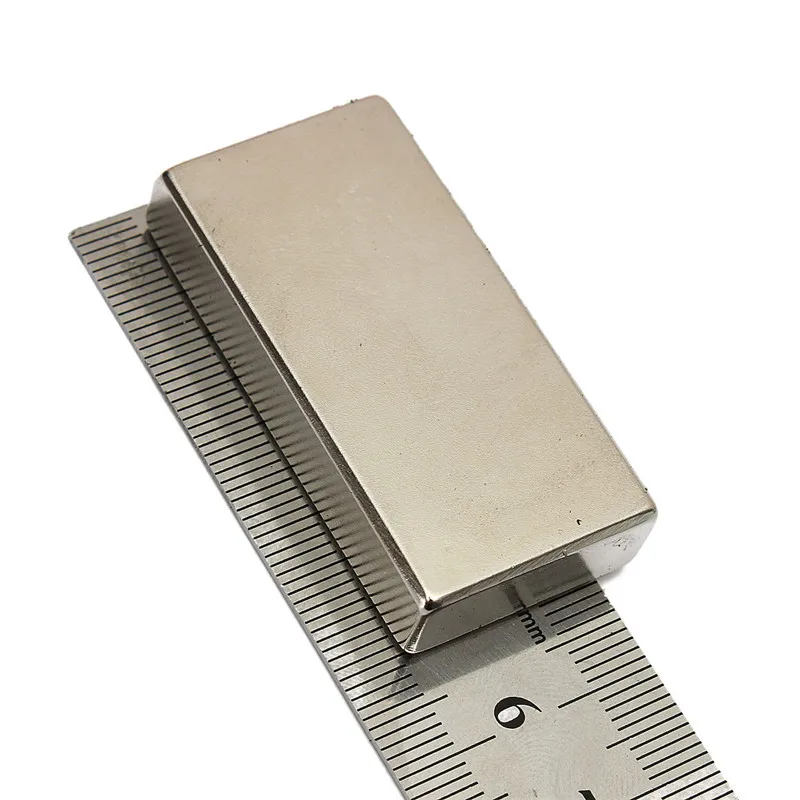

1PC Neodymium Block Magnet N52 Rare Earth Magnets Very Powerful NEO Magnets DIY MRO 47 X 22 X 9.5mm Silver