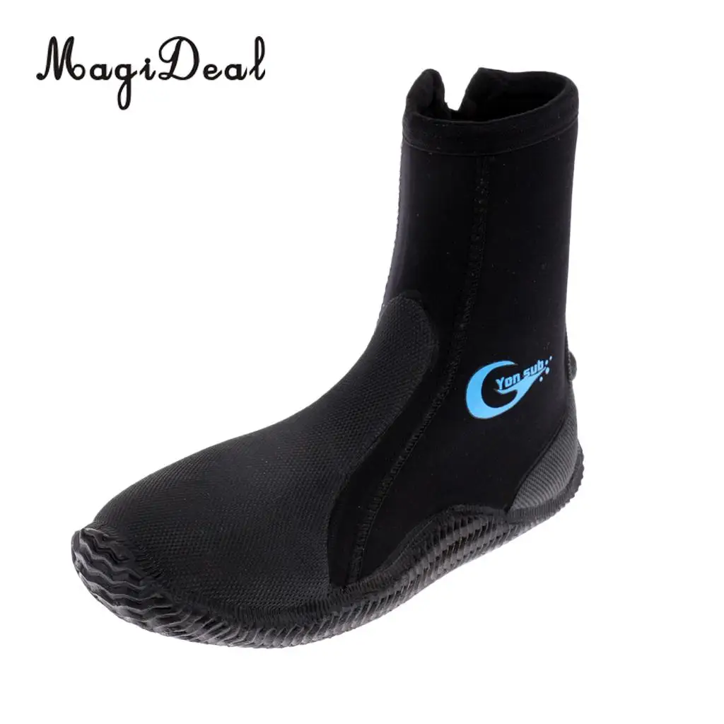 MagiDeal Professional 5mm Neoprene Wetsuit Shoes Beach Antiskid Scuba Diving Boots Snorkeling Jetski Kayak Fishing Swim Fins