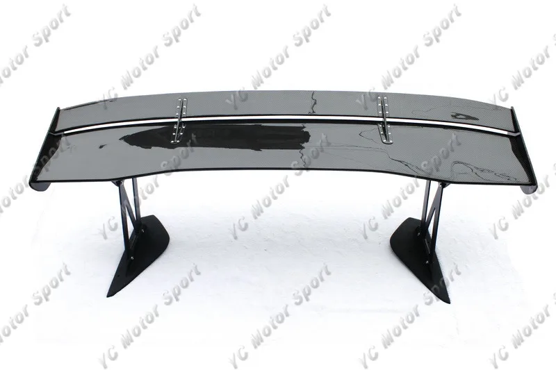 1996-2000  Mitsubishi Evolution 4-6 Voltex Type5 Style GT Wing 1600mm CF with 390mm Aluminum Stand (2)