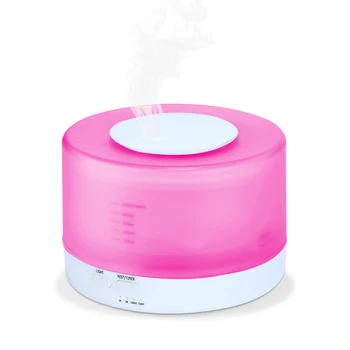 

VVPEC 500ml Aroma Essential Oil Diffuser Wood Grain Ultrasonic Cool Mist Humidifier 7 Color LED Light for Office Home Bedroom