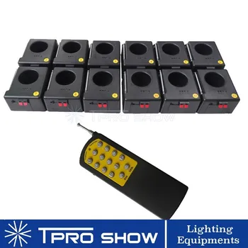 

Electronic Wireless Control Cold Fountain Machine Mini Pyro 12pcs Stage Lighting Effect Sparkler Fountain Device For Wedding