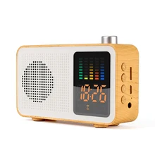 M20 Wireless Speaker Portable Stereo Subwoofer Bluetooth Speakers with Mic LED Screen FM Radio Clock For phone Computer
