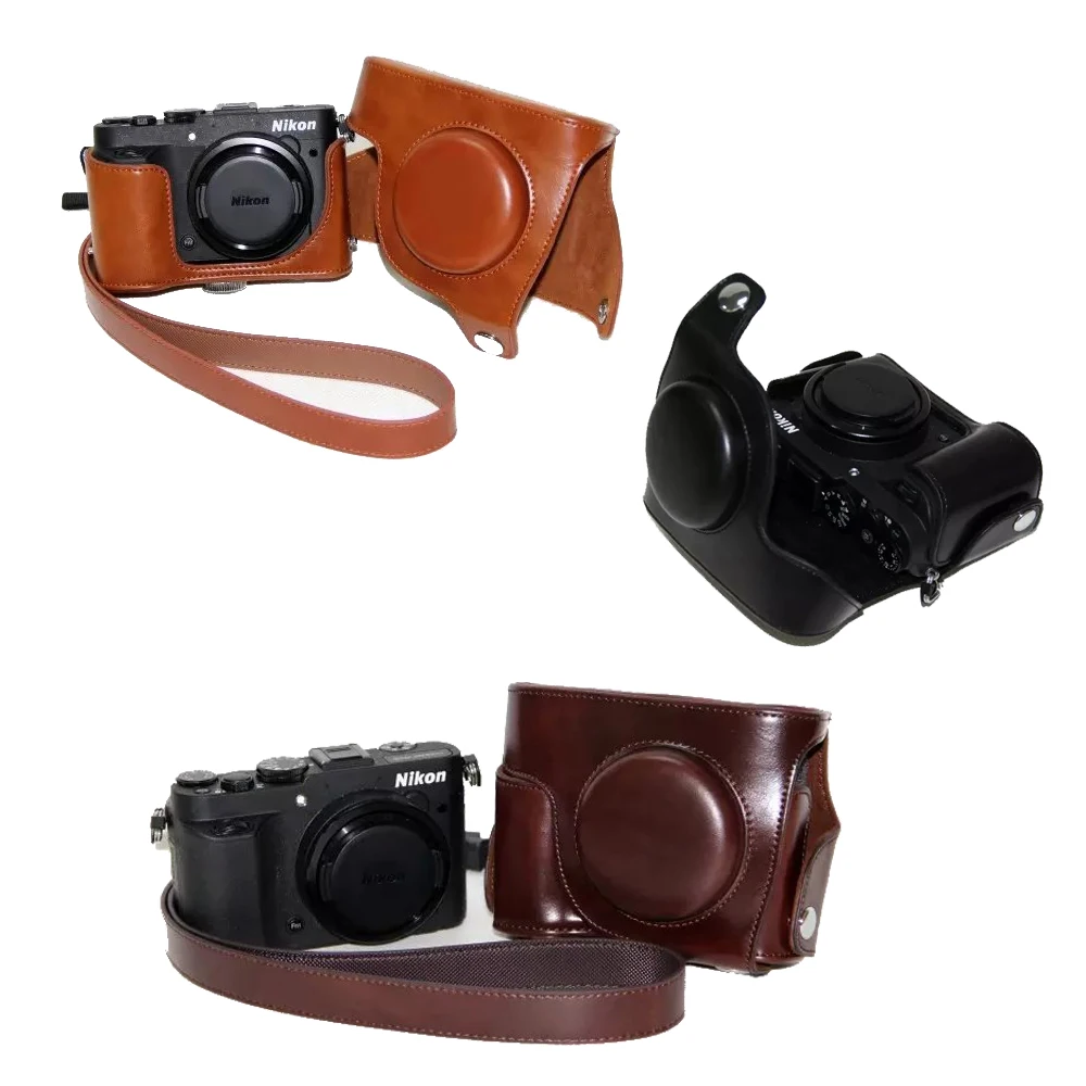 New Camera Case For Nikon Coolpix P7700 P7800 PU Leather P7800 Camera