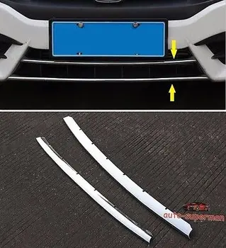 

S/Steel Front Bumper Grille Vent Cover Chrome Trim for Honda Civic 2016 2017