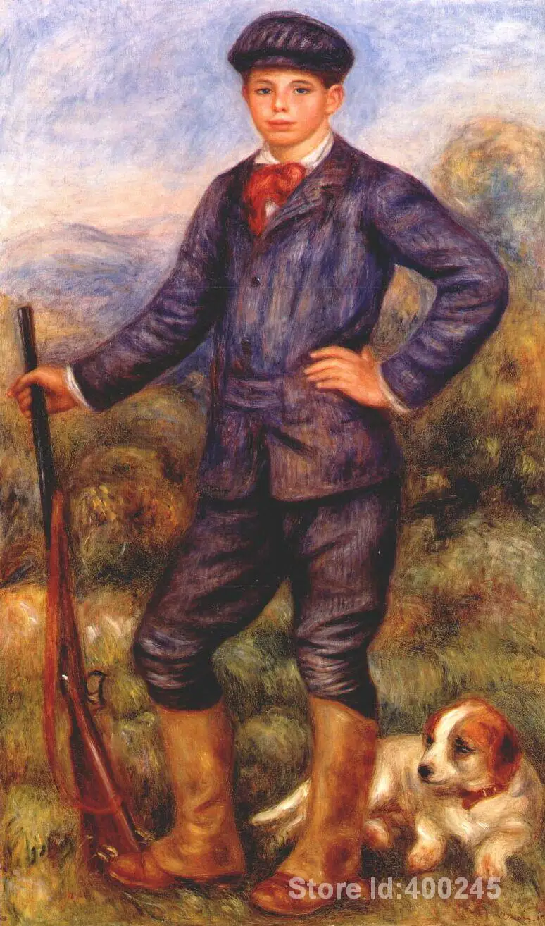 paintings of Pierre Auguste Renoir Jean Renoir as a Hunter reproduction