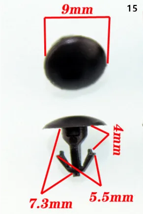 Смешанный авто бампер колеса брови крыло пластиковый крепеж винт заклепки для сиденье для автомобилья Лада все автомобили клип набор