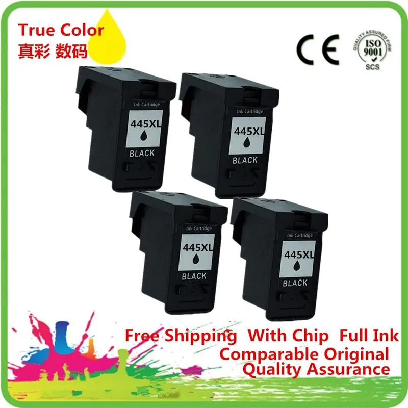 4BK Черные картриджи восстановленные для Canon PG-445 XL PG-445XL PG 445 445XL PG445 PG445XL PG-445BK Pixma IP2840 MX494 MG2440 - Цвет: 4BK
