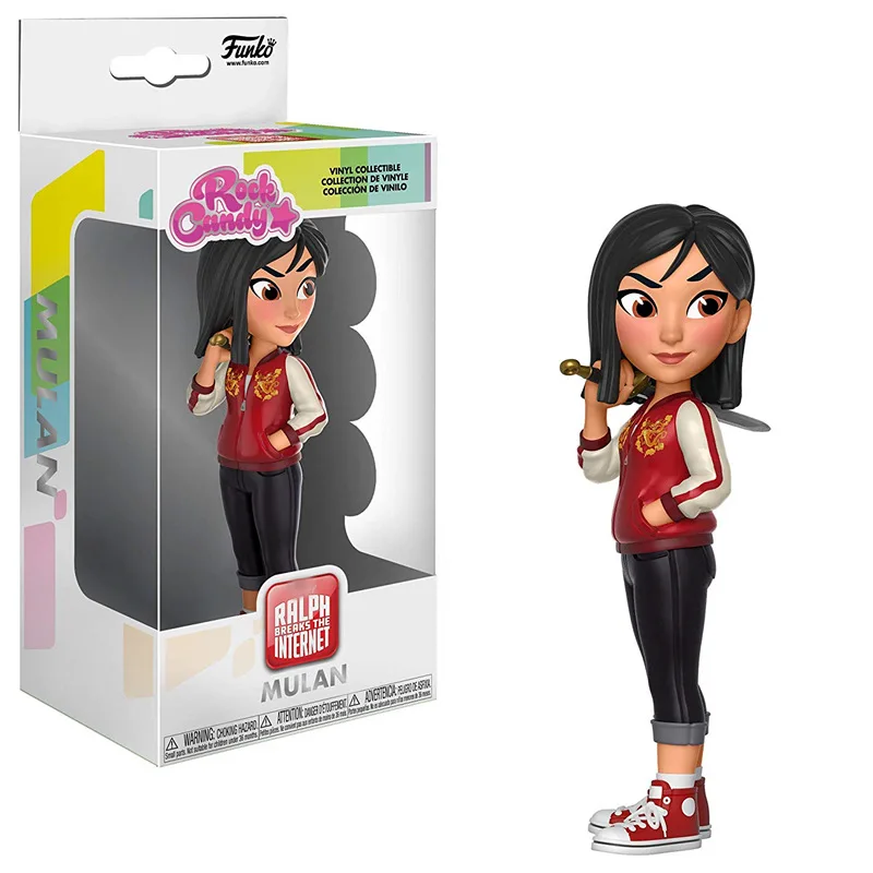 Официальный Funko Rock Candy Comfy Princesses-Mulan Виниловая фигурка Коллекционная модель игрушки с оригинальной коробкой