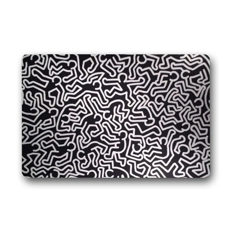 Keith Haring рабочие Нескользящие замшевые Ковровые Коврики индивидуальные коврики